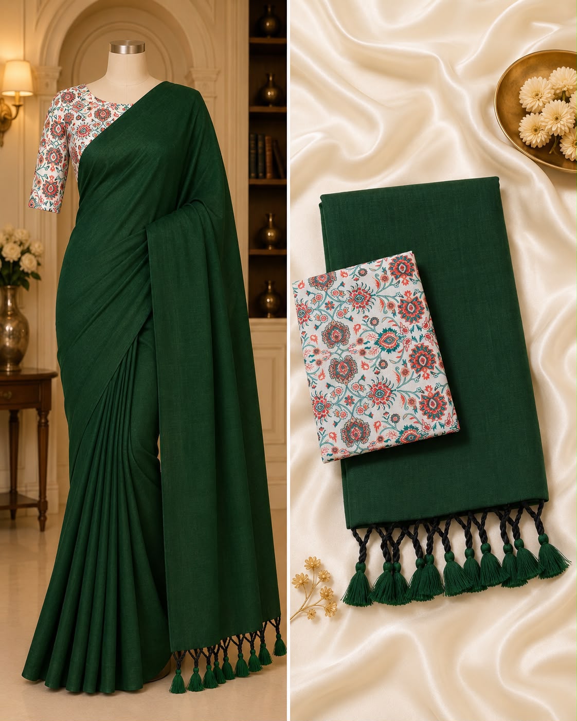 Khadin cotton saree