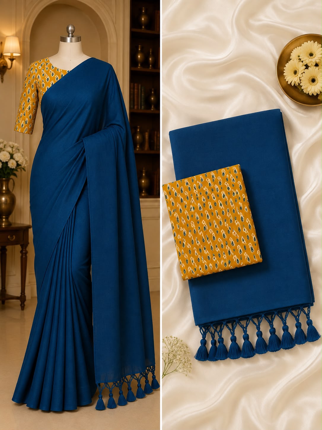 Khadin cotton saree