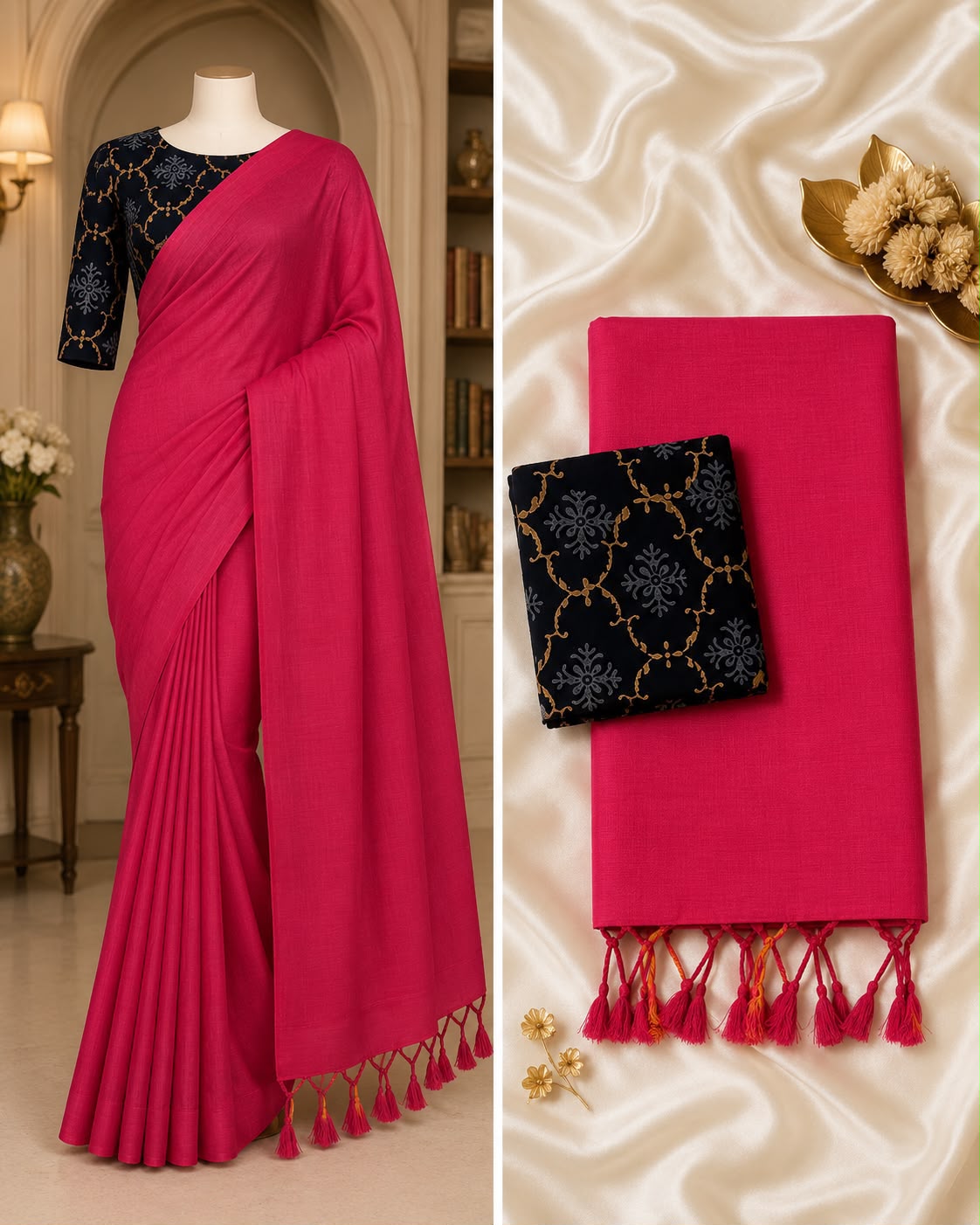 Khadin cotton saree