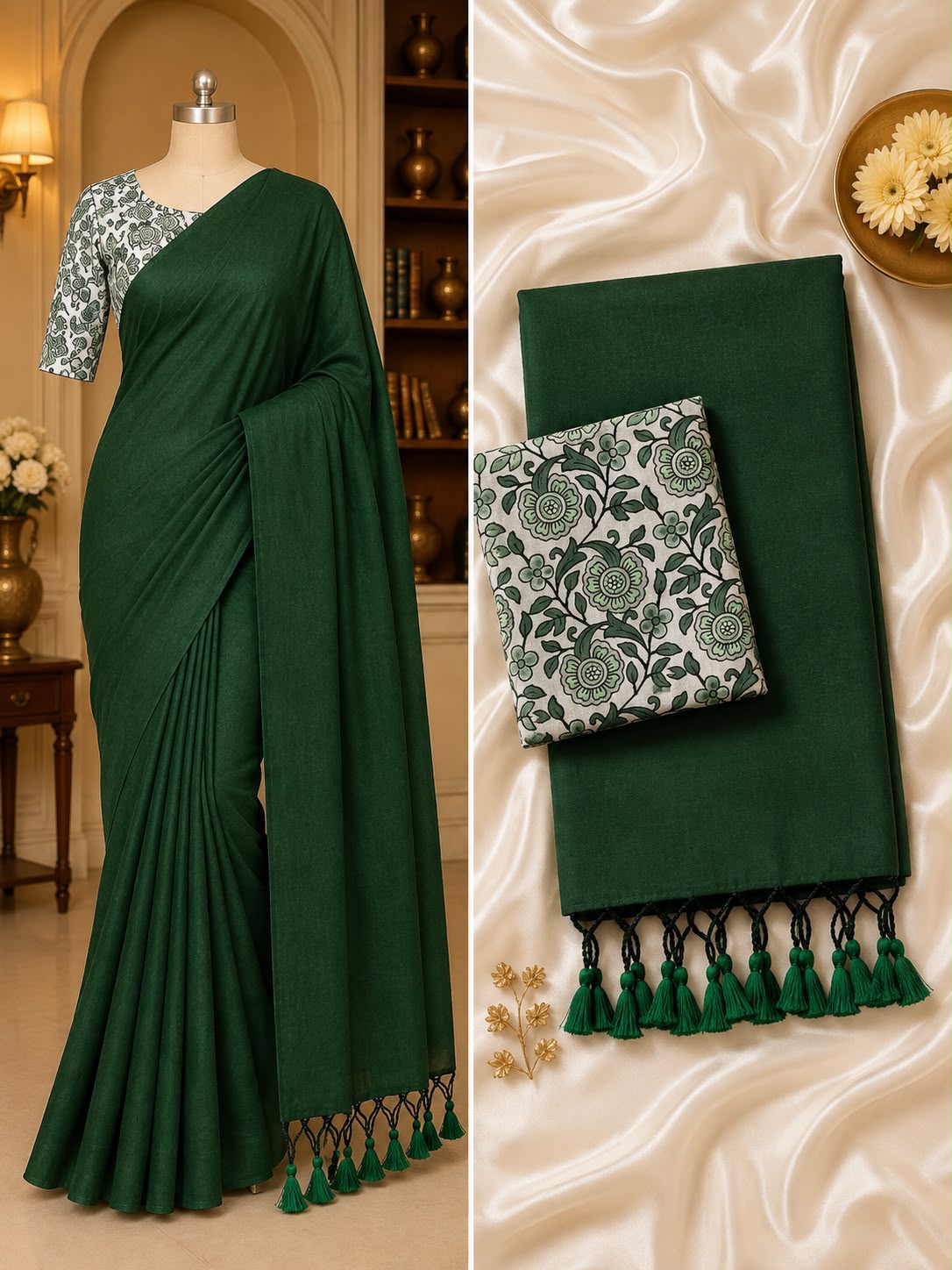 Khadin cotton saree