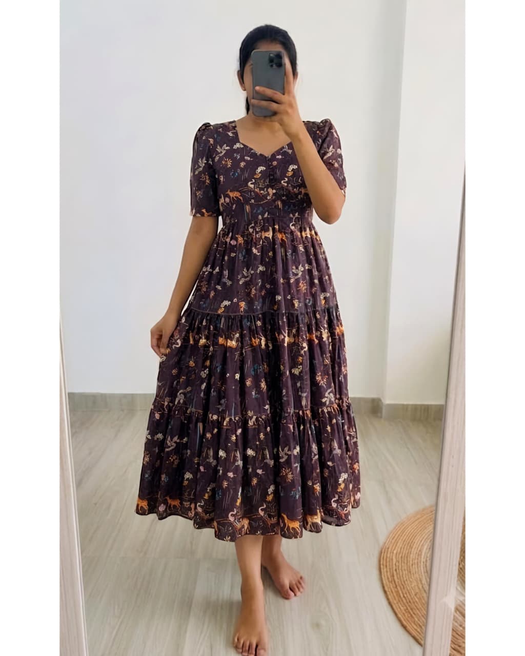 Kalamkari maxi gown