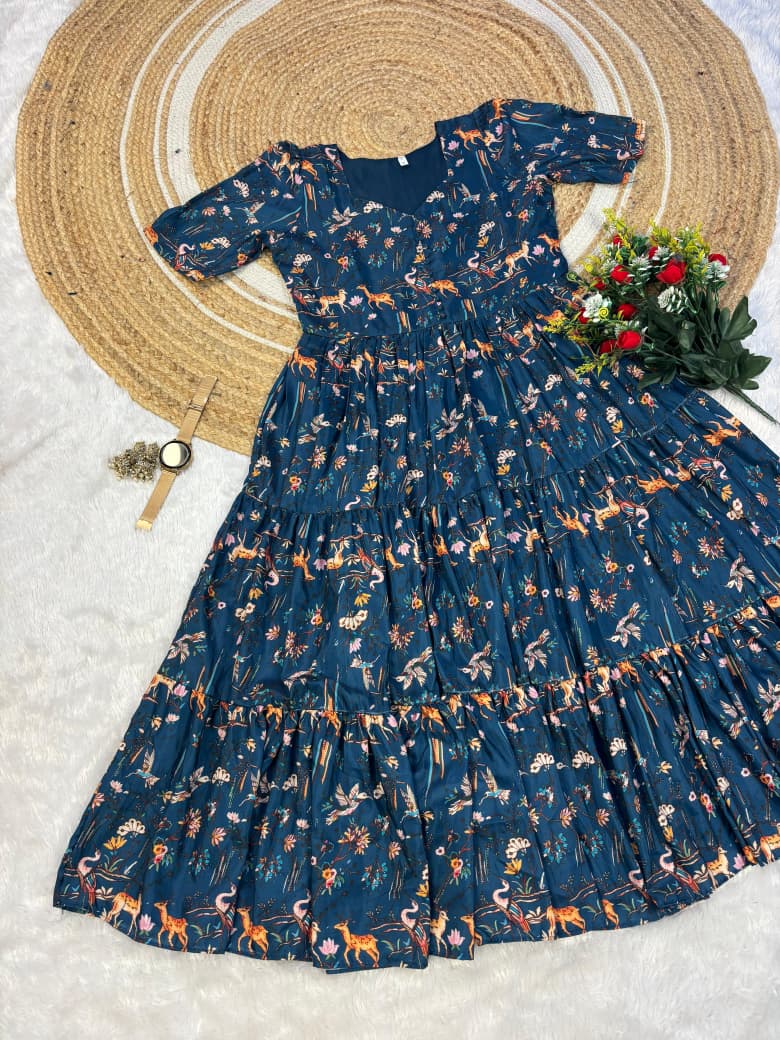 Kalamkari maxi gown