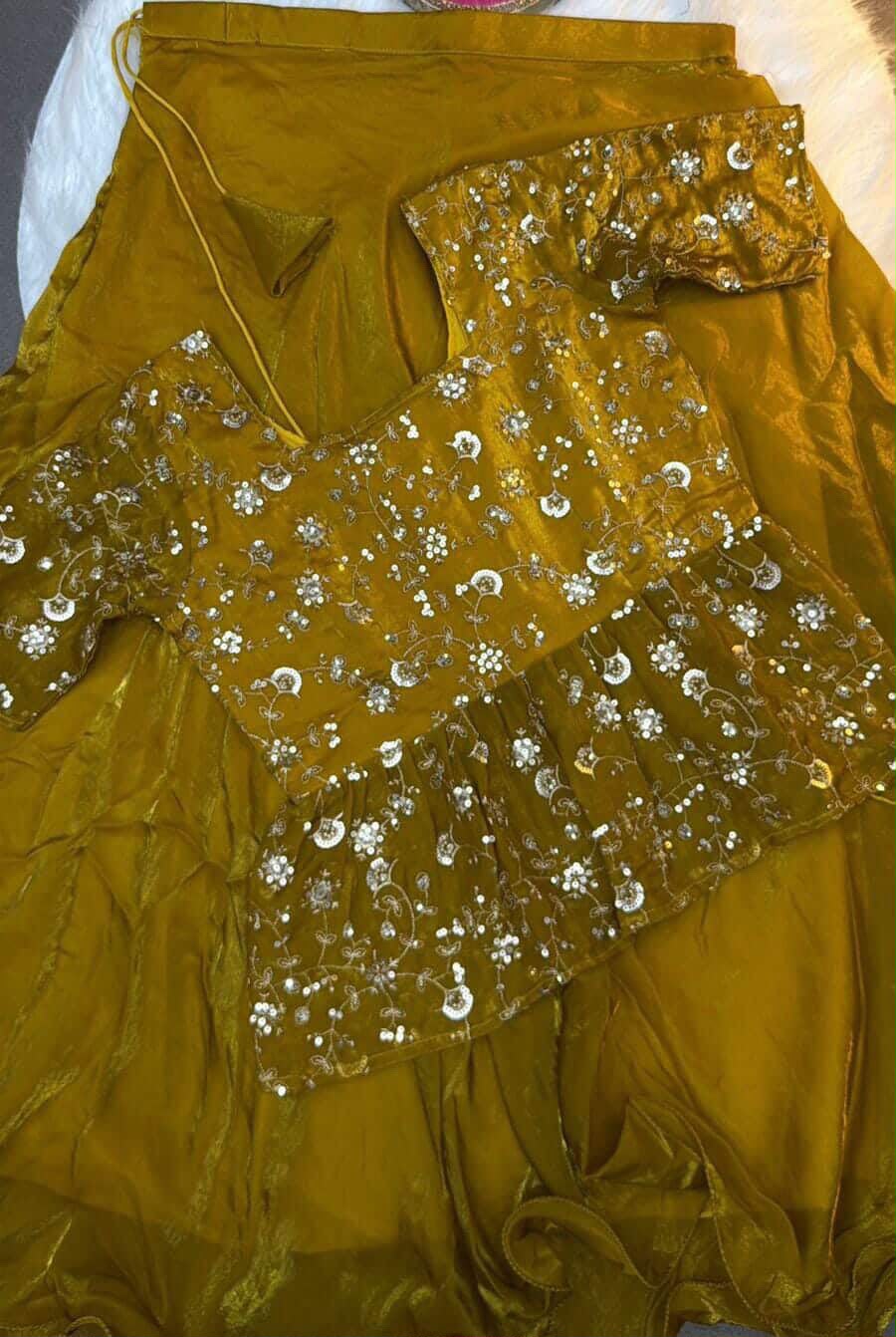 Peplum lehenga choli