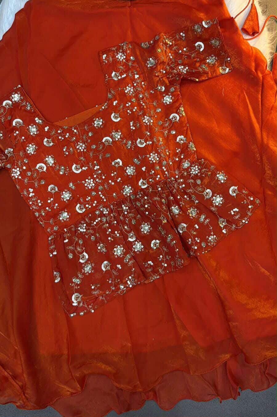 Peplum lehenga choli