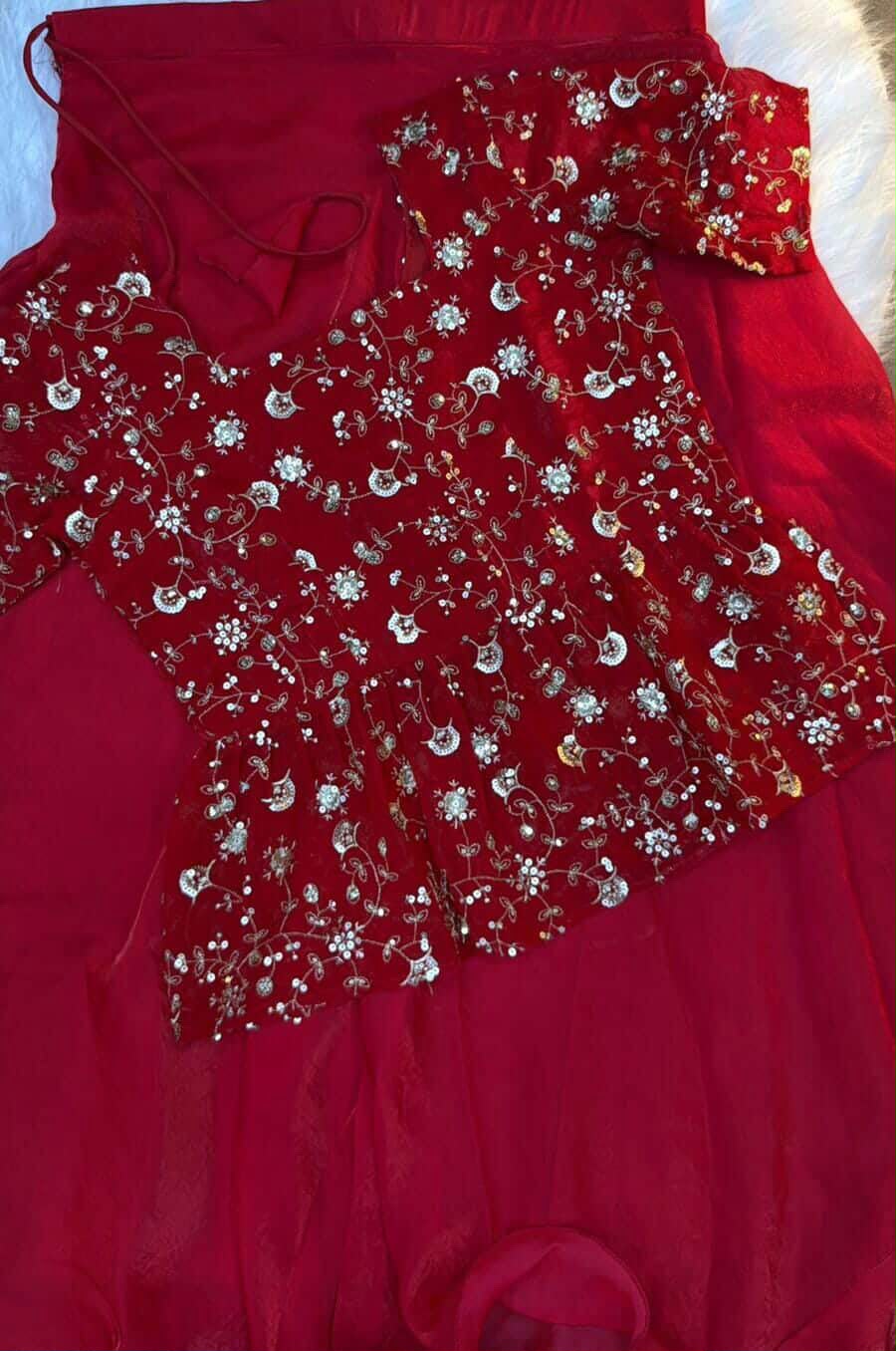Peplum lehenga choli