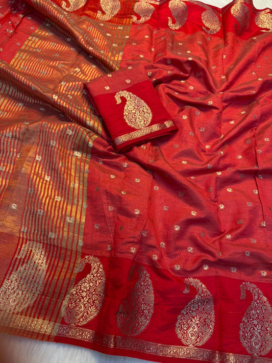 Tussar silk saree