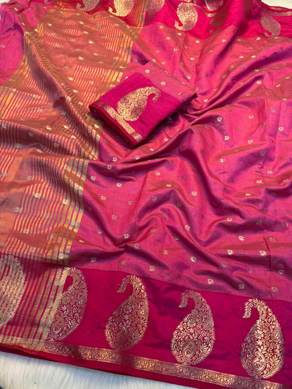 Tussar silk saree