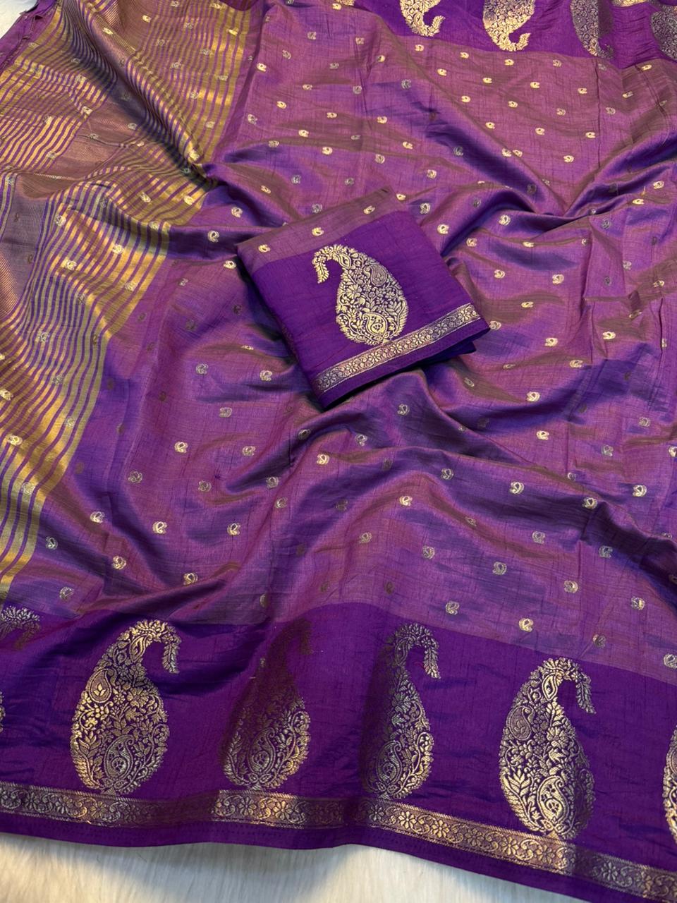 Tussar silk saree