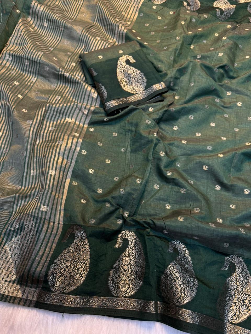 Tussar silk saree