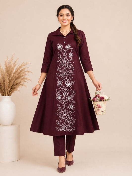 Embroidery work coord sets