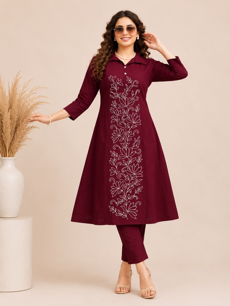 Embroidery work coord sets