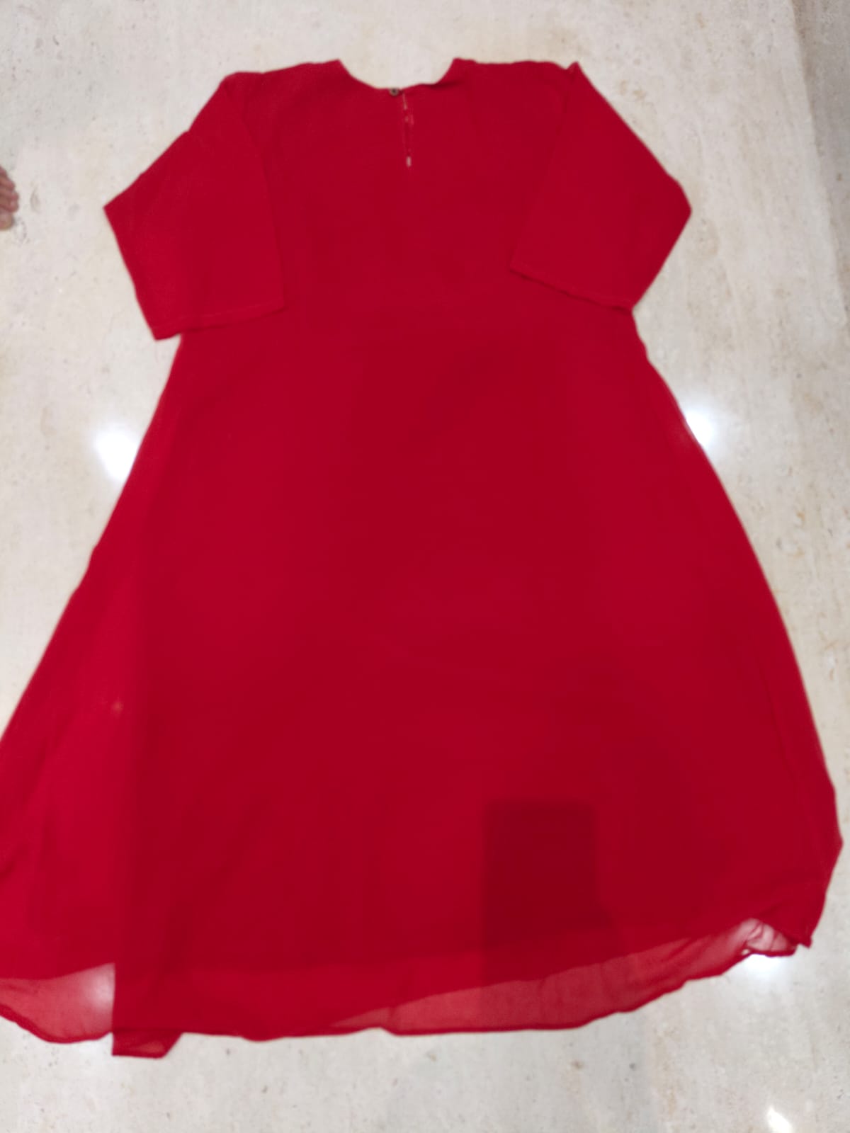Georgette Maggam work anarkali