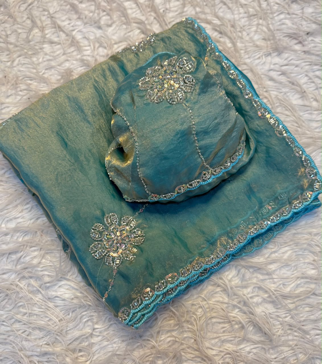 Fancy space silk sarees
