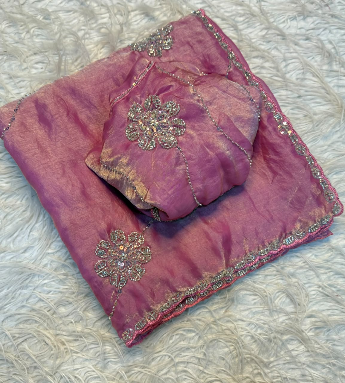 Fancy space silk sarees