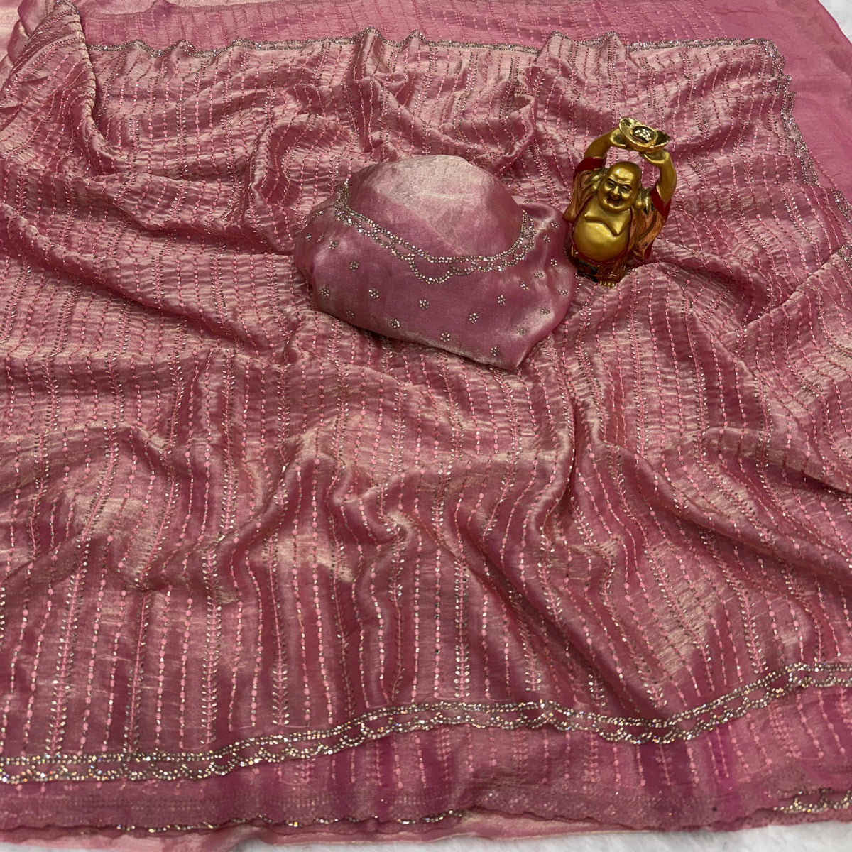 Fendy satin fancy saree