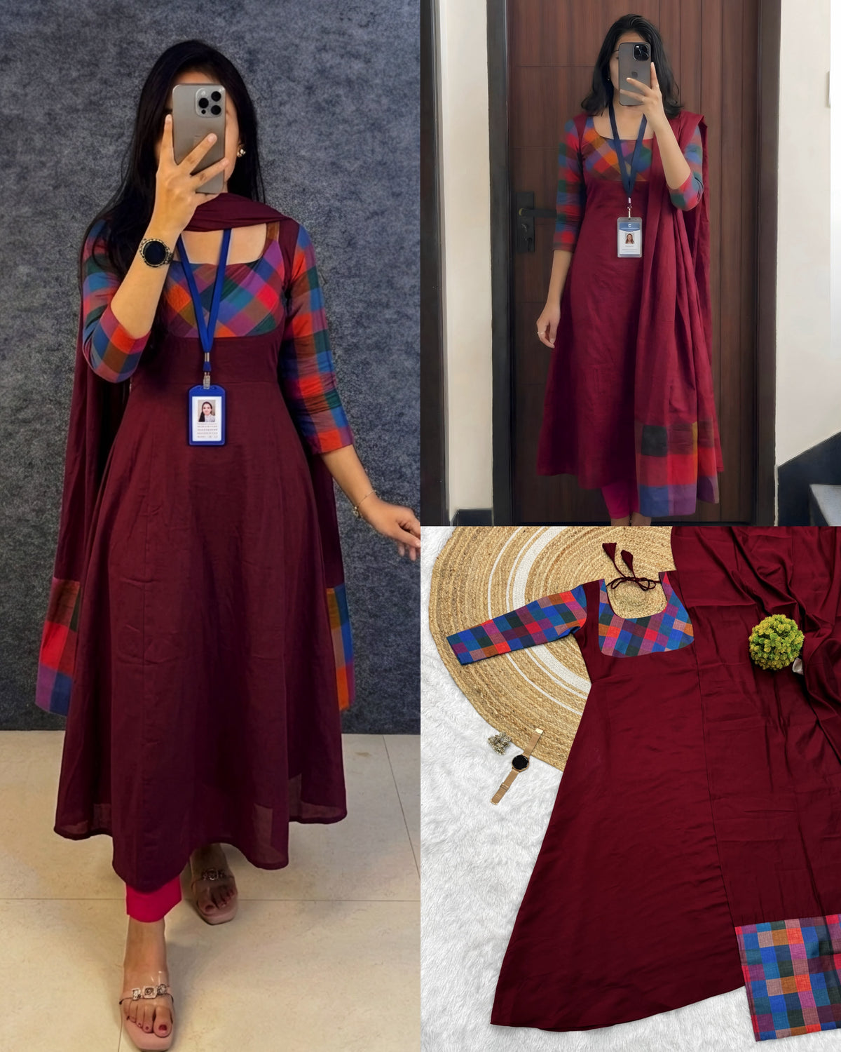 Beautiful anarkali with duppata