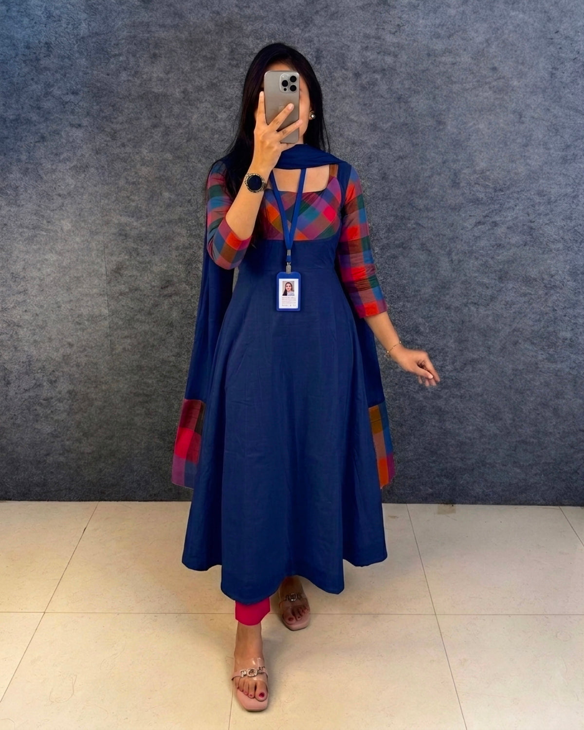 Beautiful anarkali with duppata