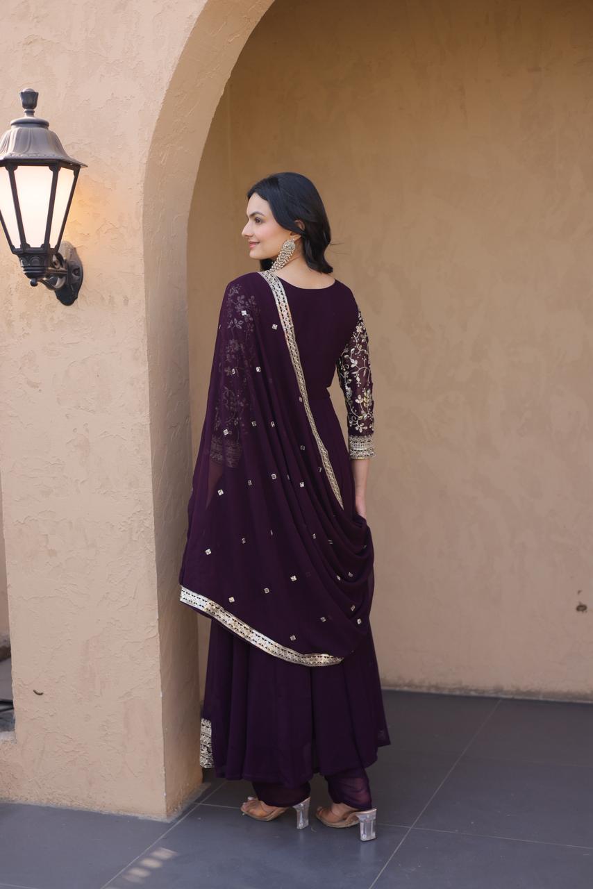 Anarkali three piece set