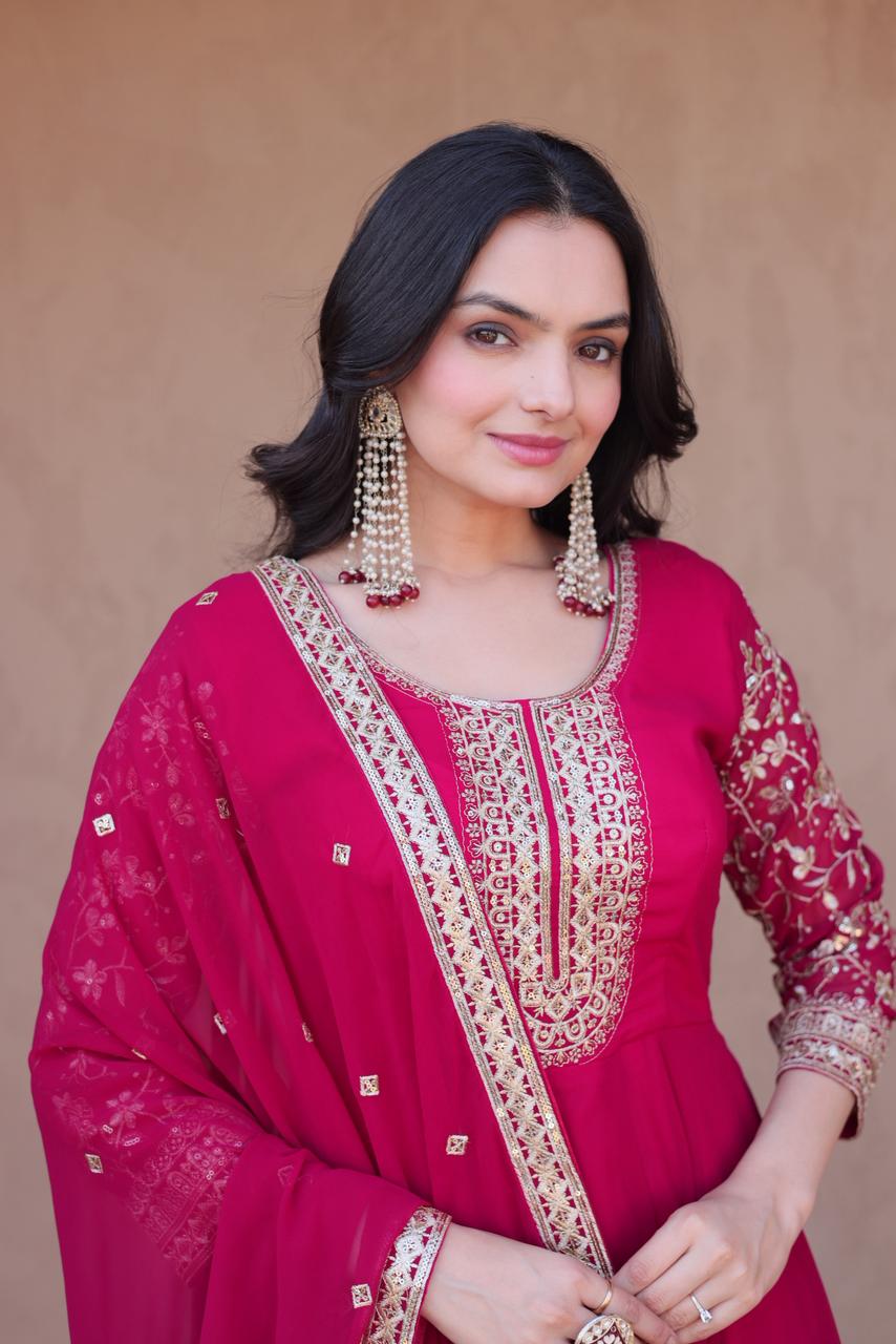 Anarkali three piece set