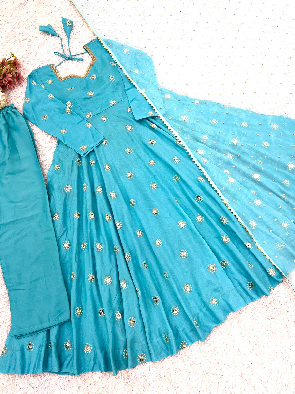 Anarkali three piece set