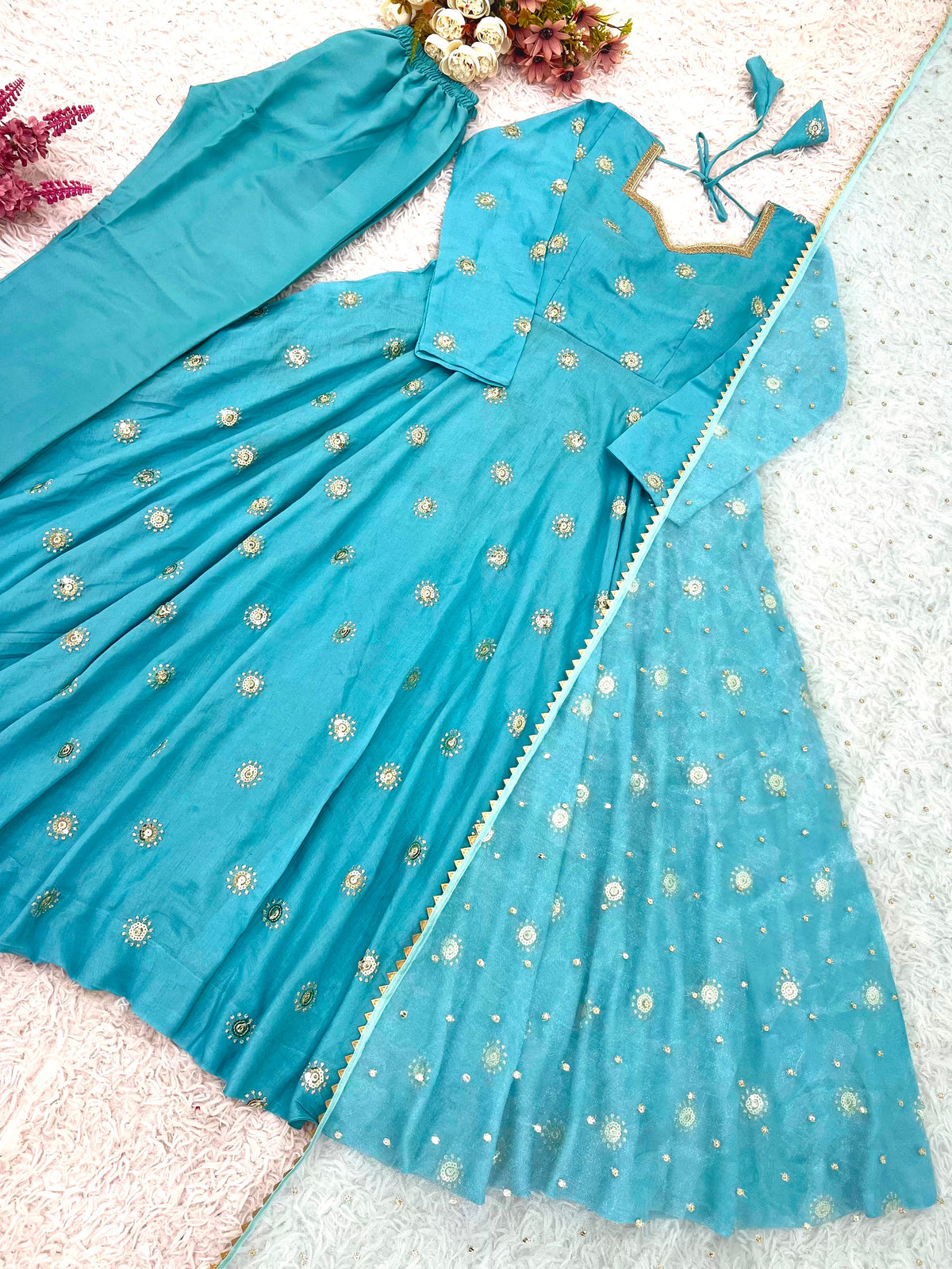Anarkali three piece set