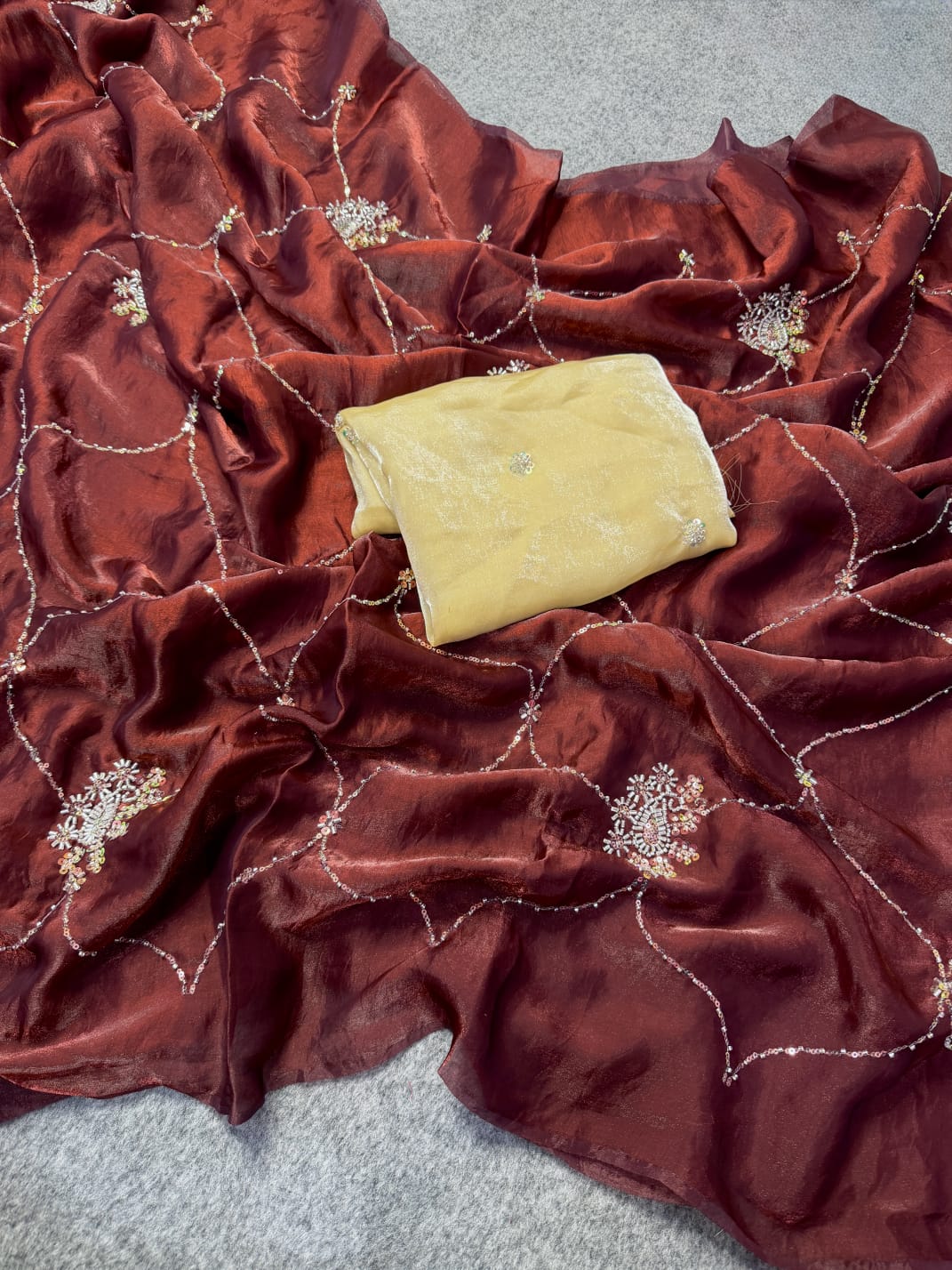 Fancy handwork sarees