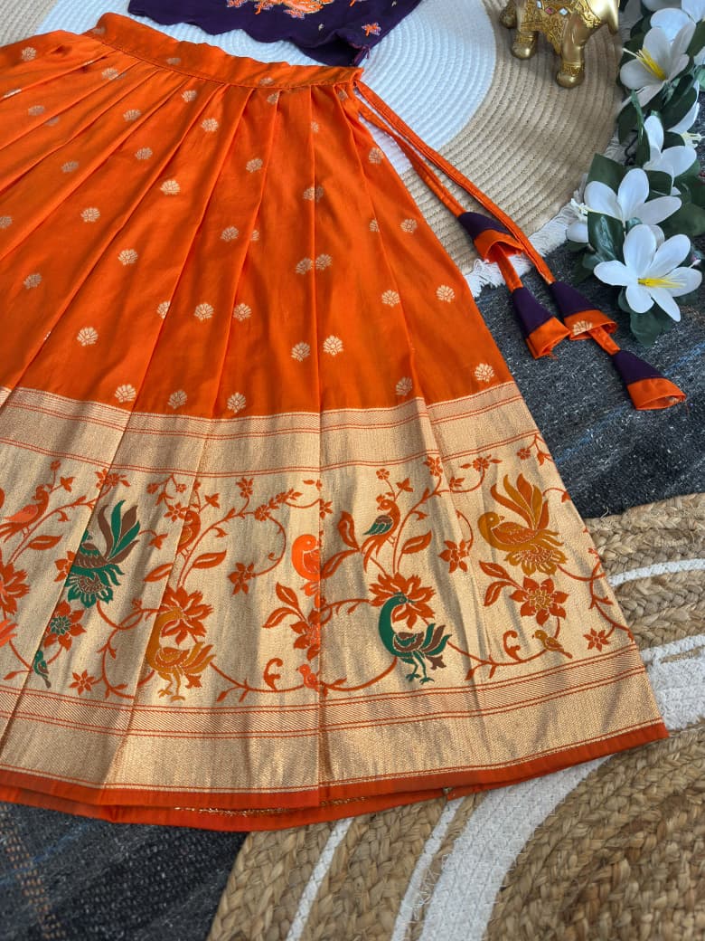 Traditional lehanga with maggam work blouse