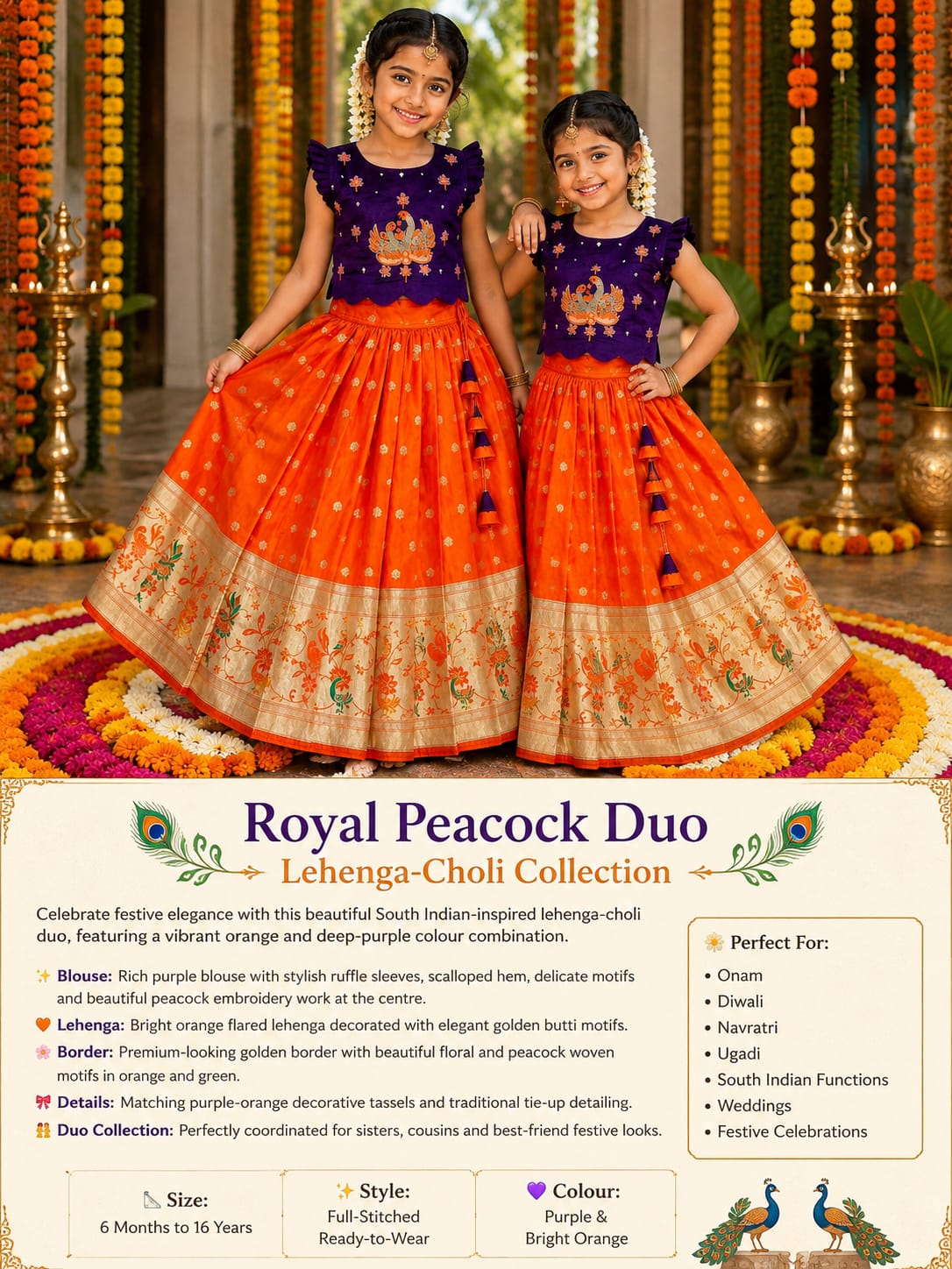Traditional lehanga with maggam work blouse