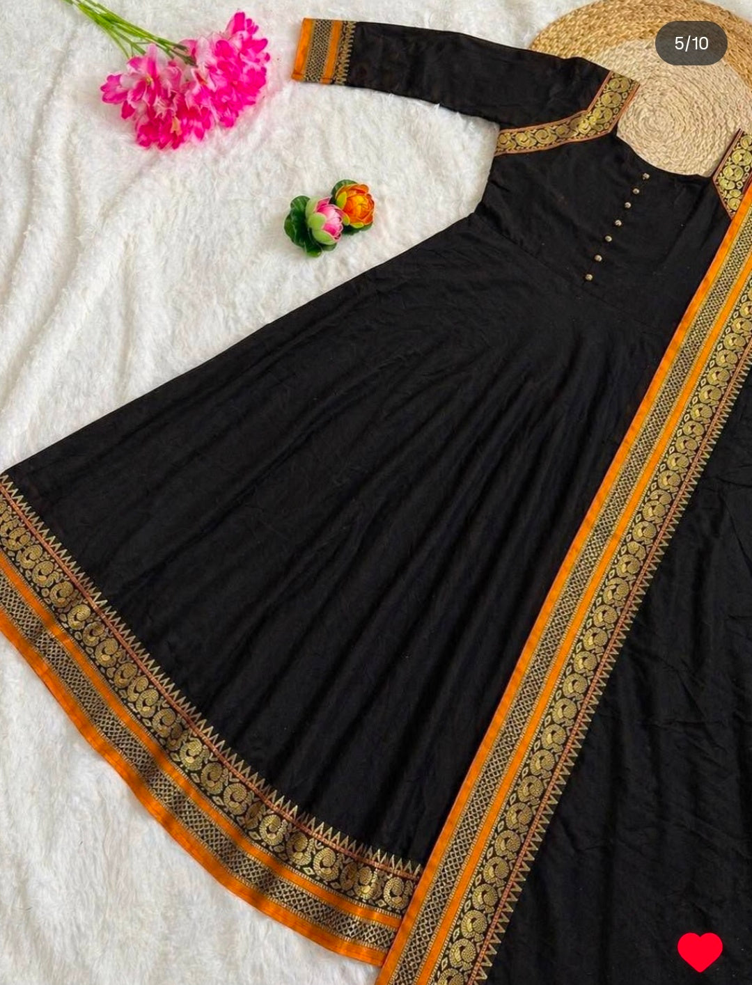 Traditional anarkali with duppata
