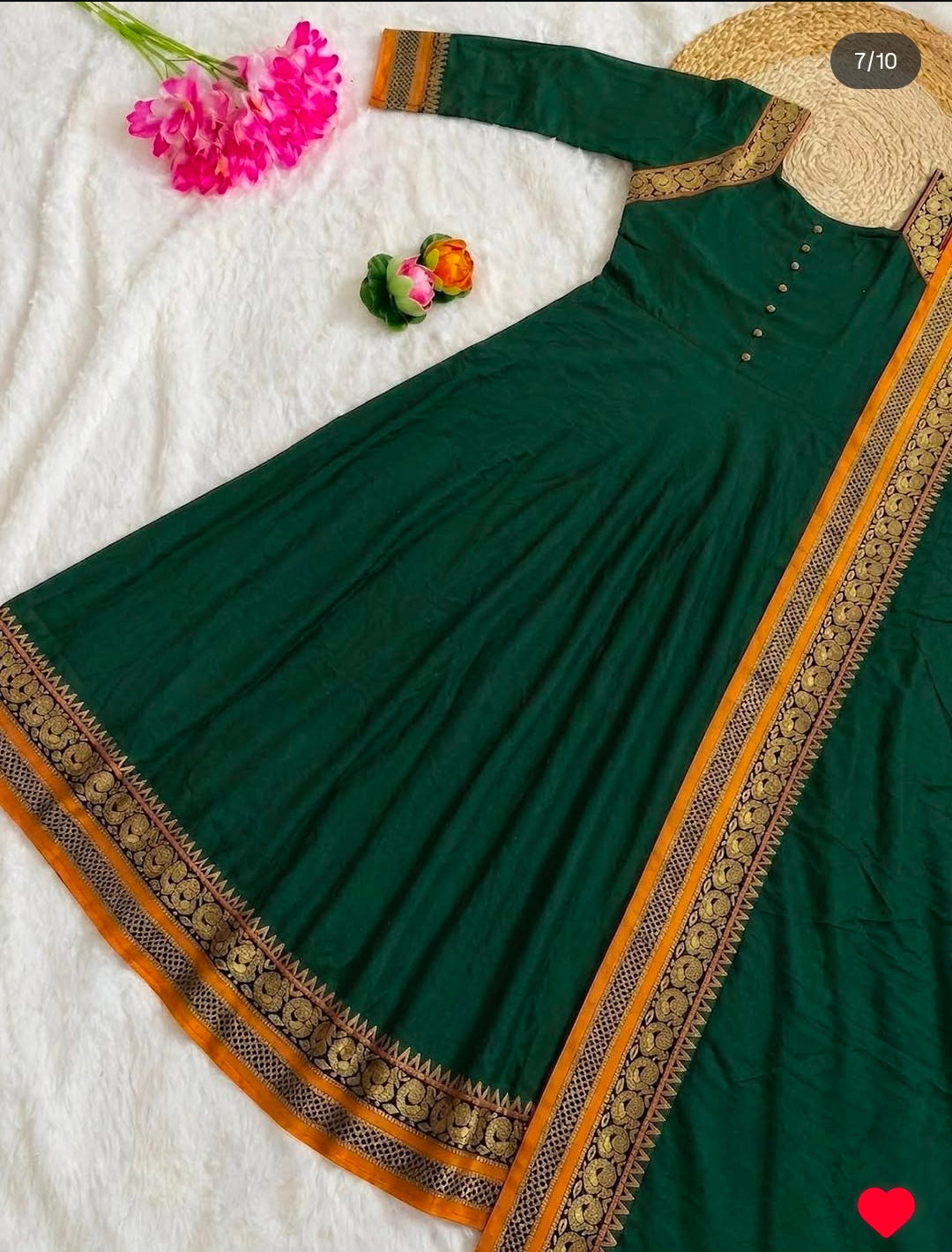 Traditional anarkali with duppata
