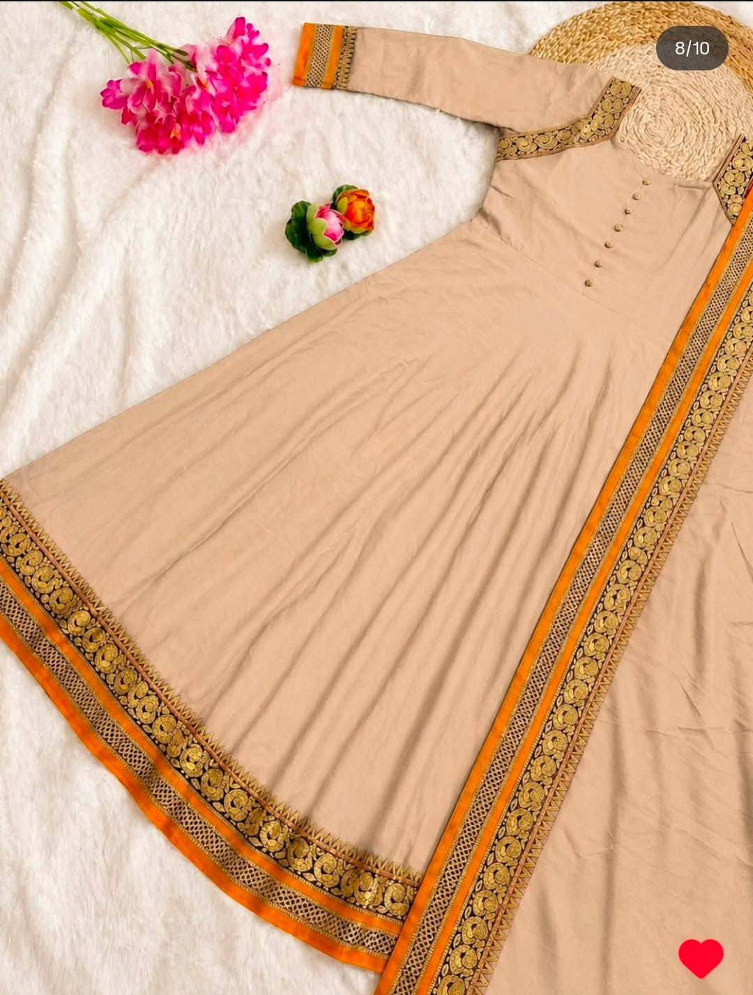 Traditional anarkali with duppata