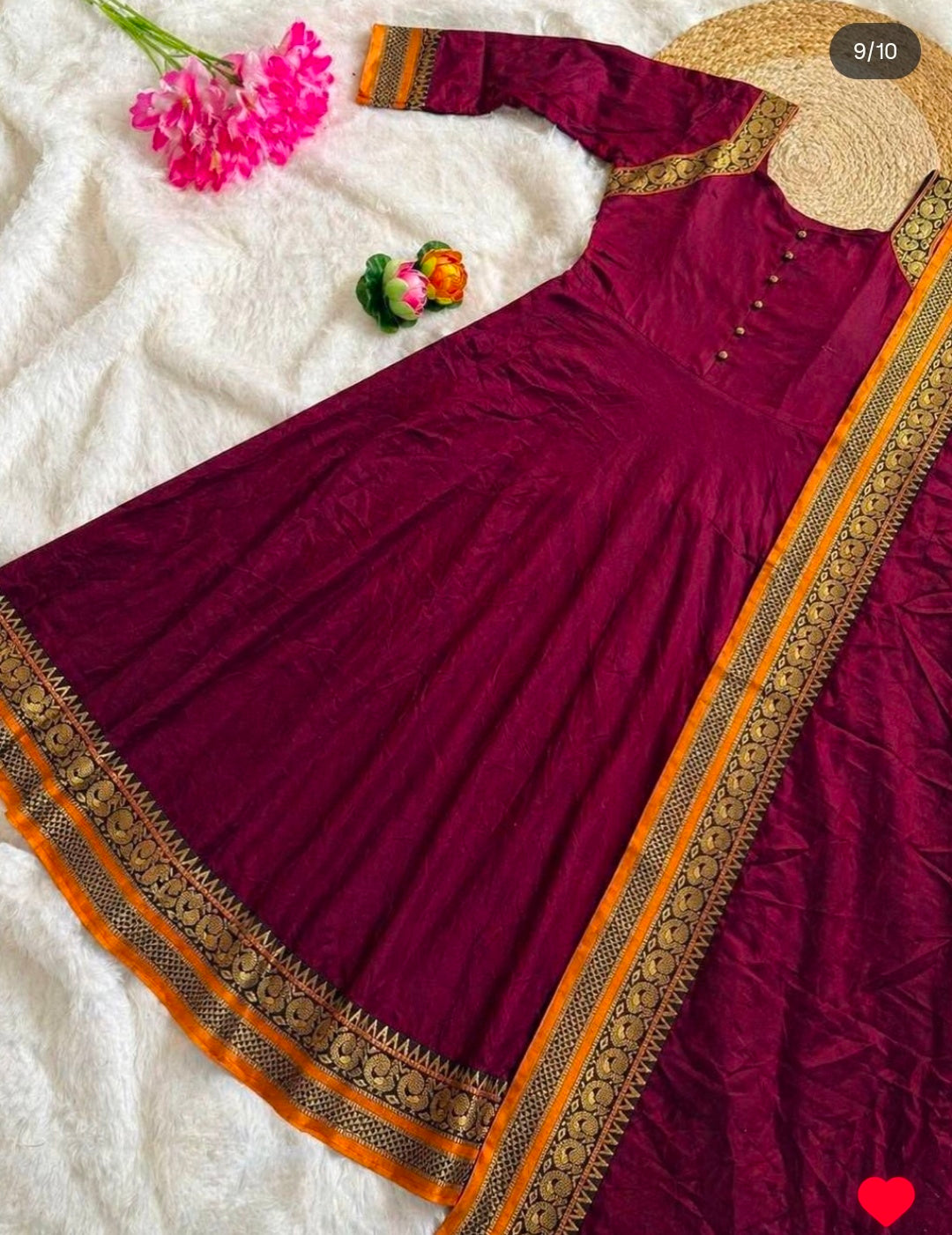 Traditional anarkali with duppata