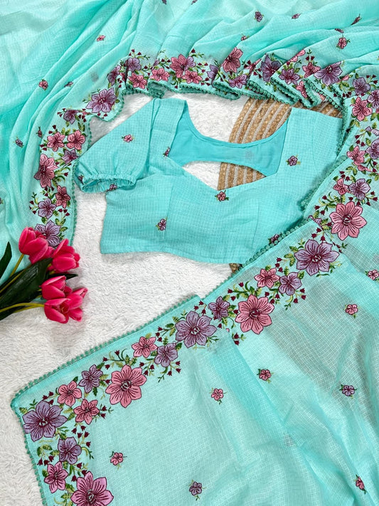 Fancy soft kota sarees