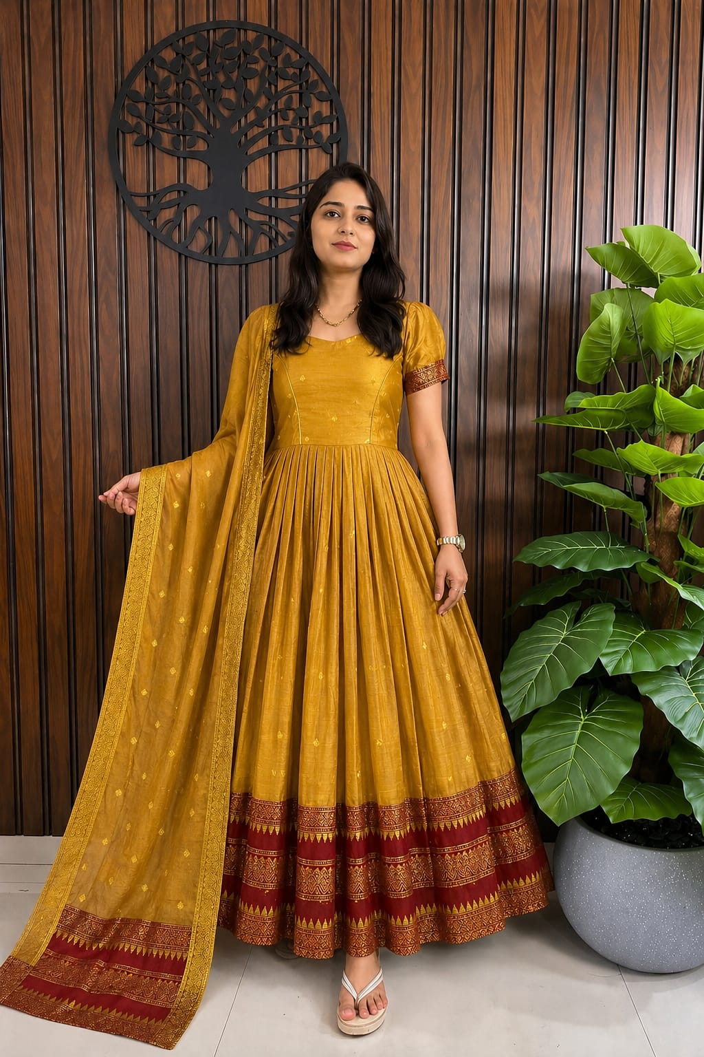 Kids and Adults traditional  long frock with duppata