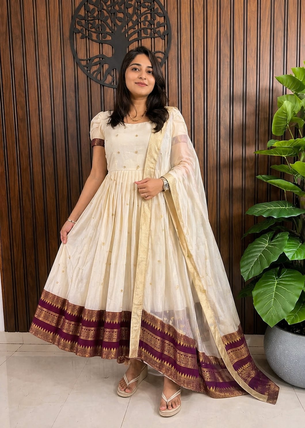 Kids and Adults traditional  long frock with duppata