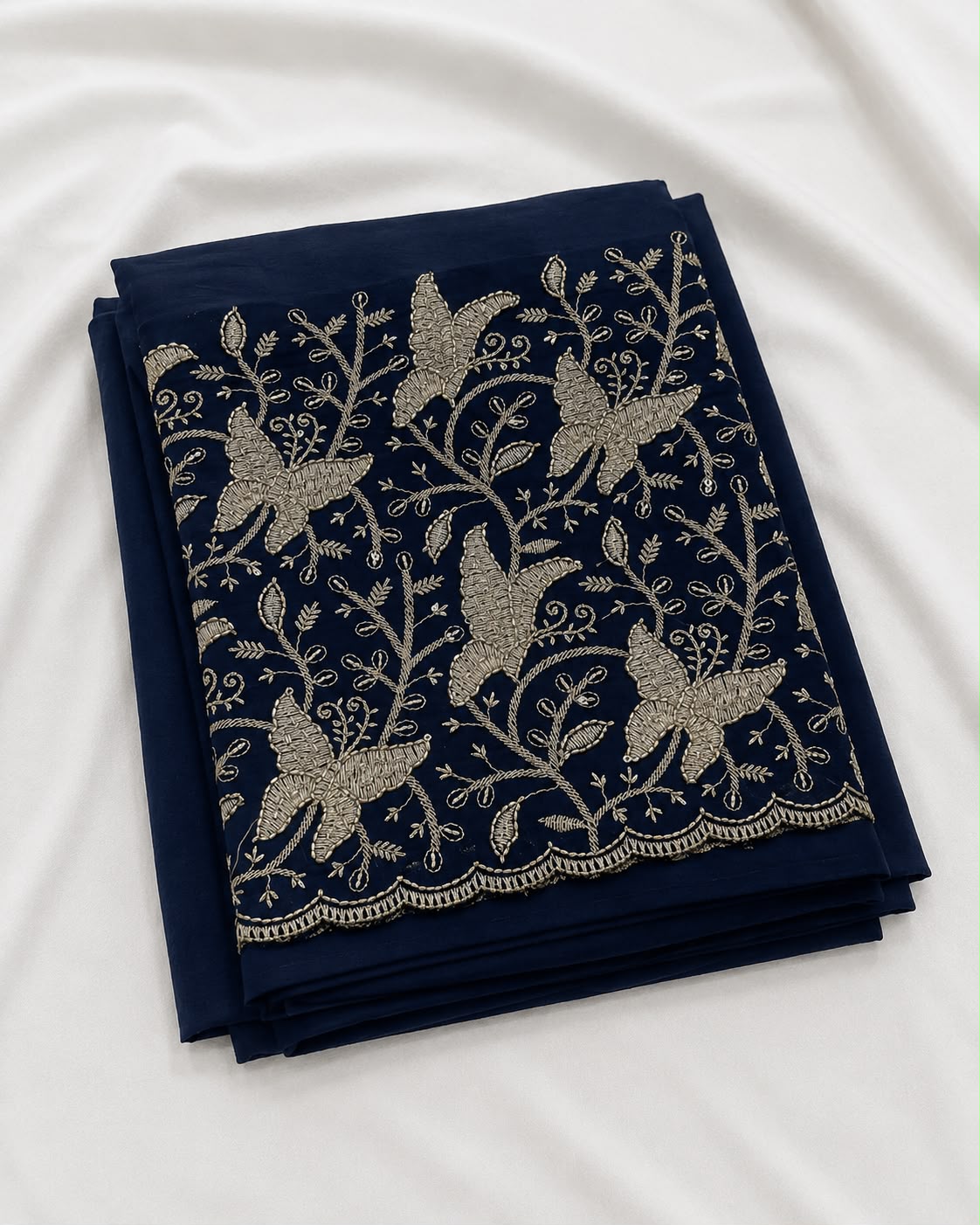 Silk saree with embroidery blouse