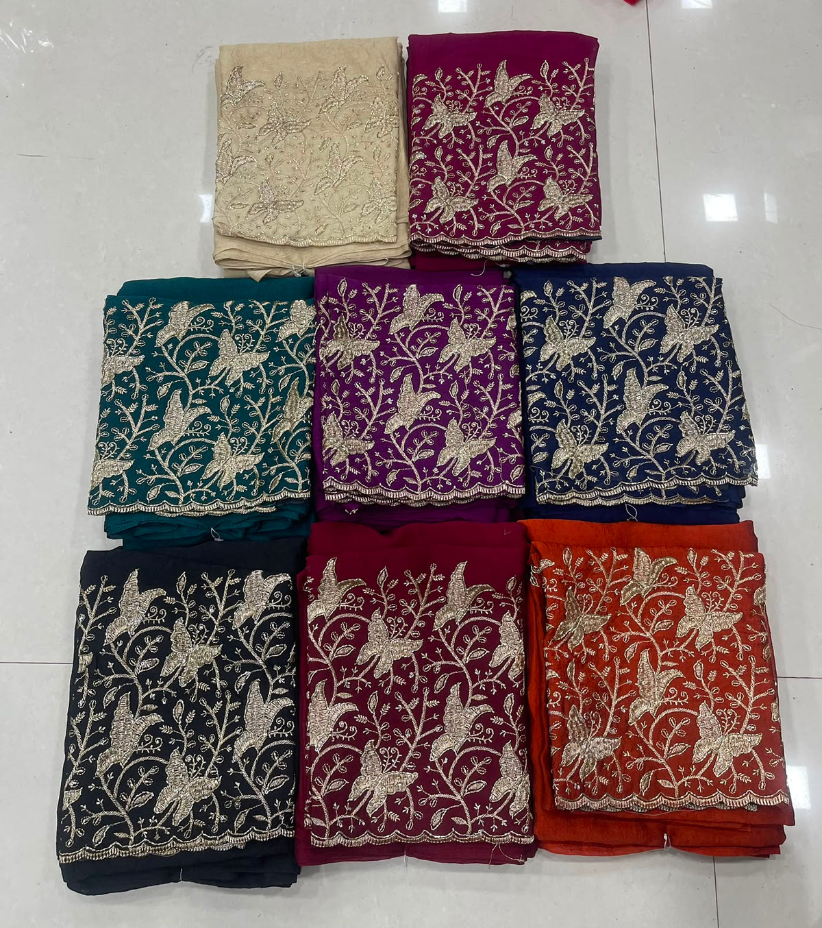 Silk saree with embroidery blouse