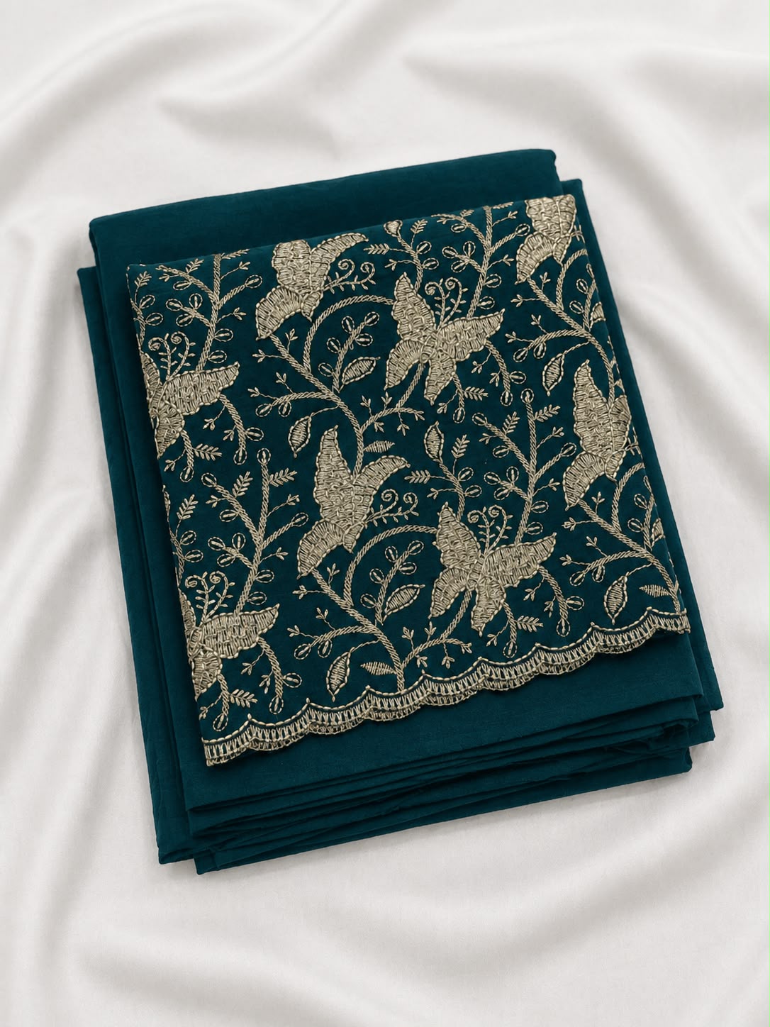 Silk saree with embroidery blouse