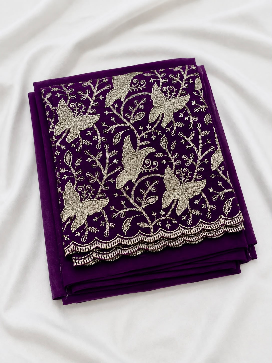 Silk saree with embroidery blouse