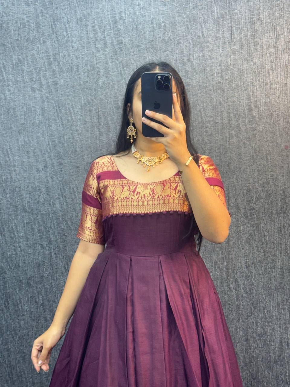 Narayanpet frock with duppata