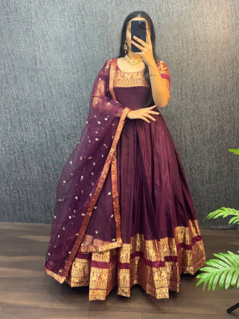 Narayanpet frock with duppata