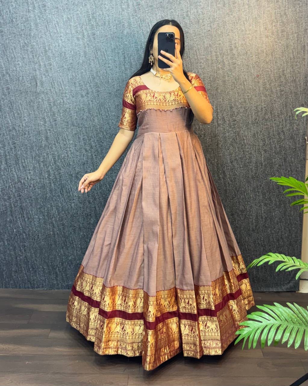 Narayanpet frock with duppata