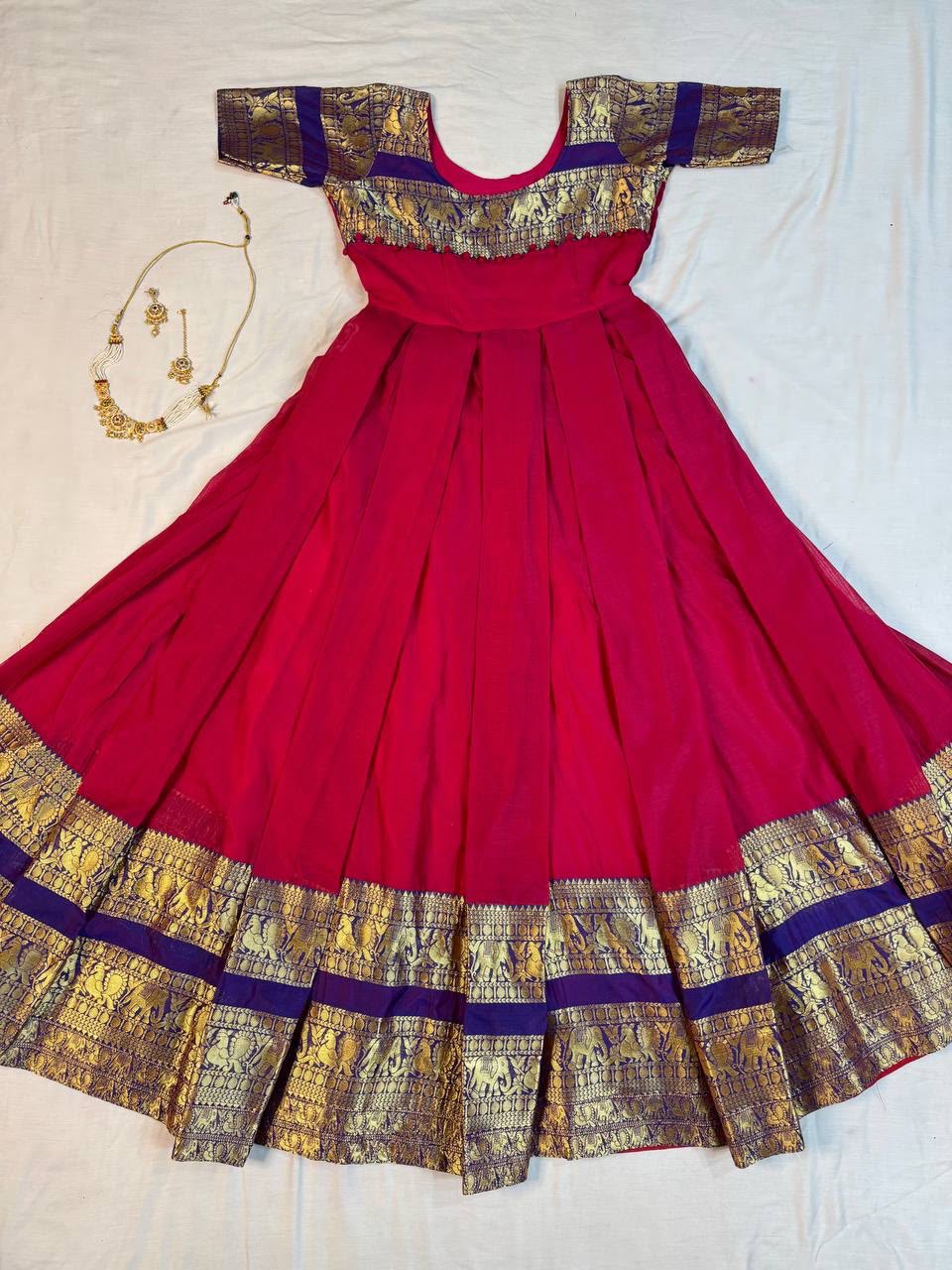 Narayanpet frock with duppata
