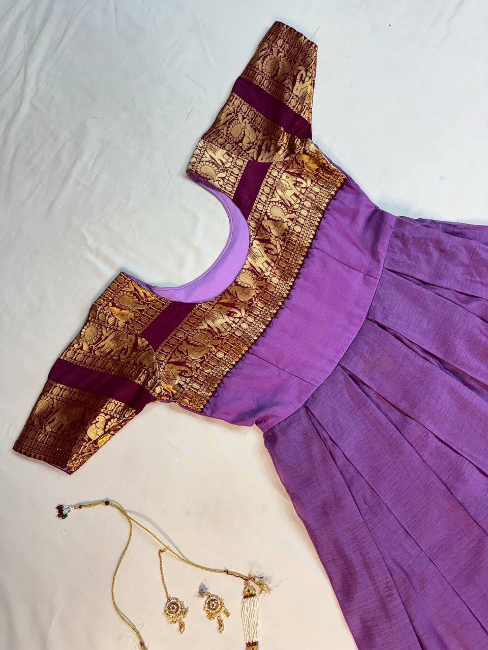 Narayanpet frock with duppata