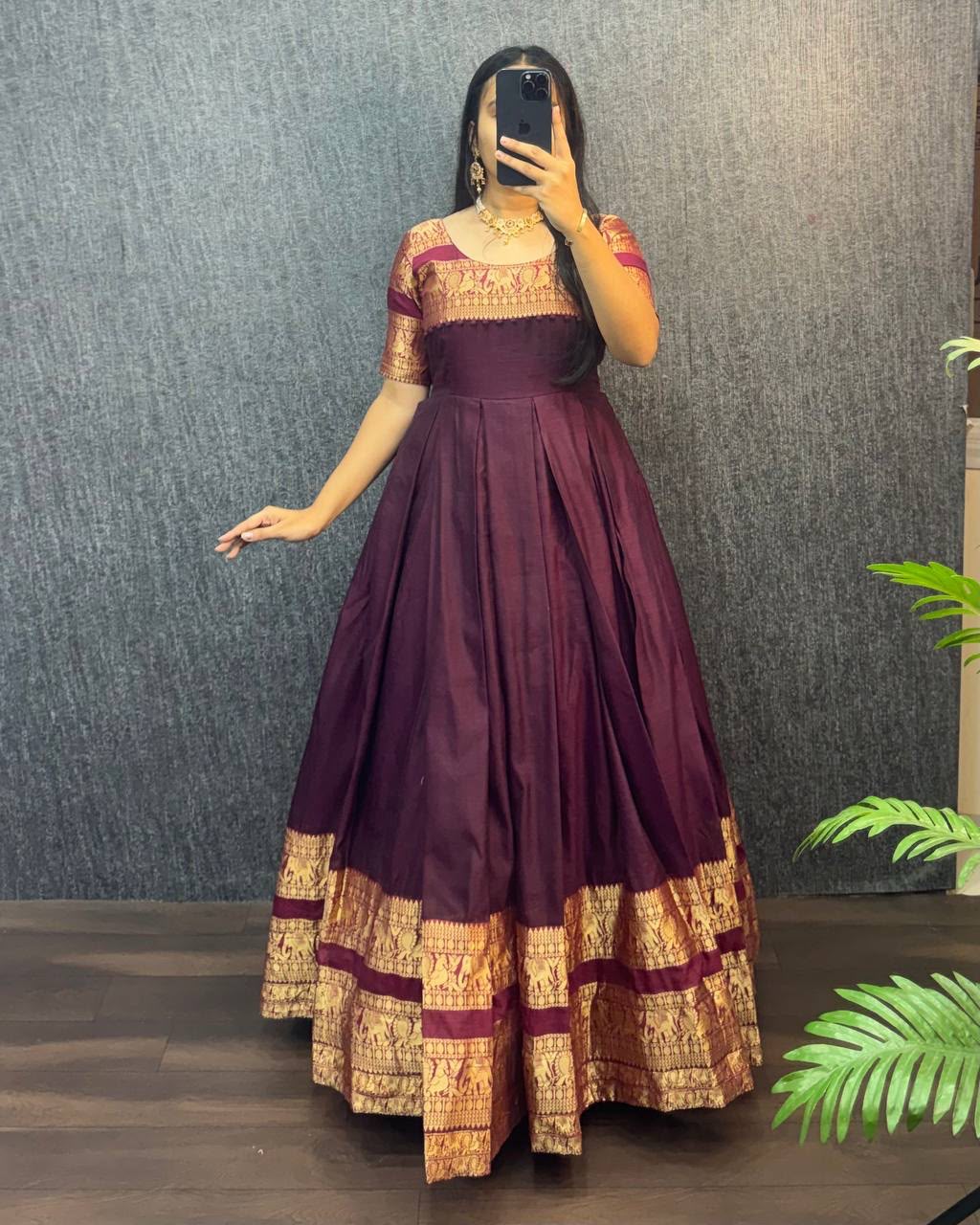 Narayanpet frock with duppata