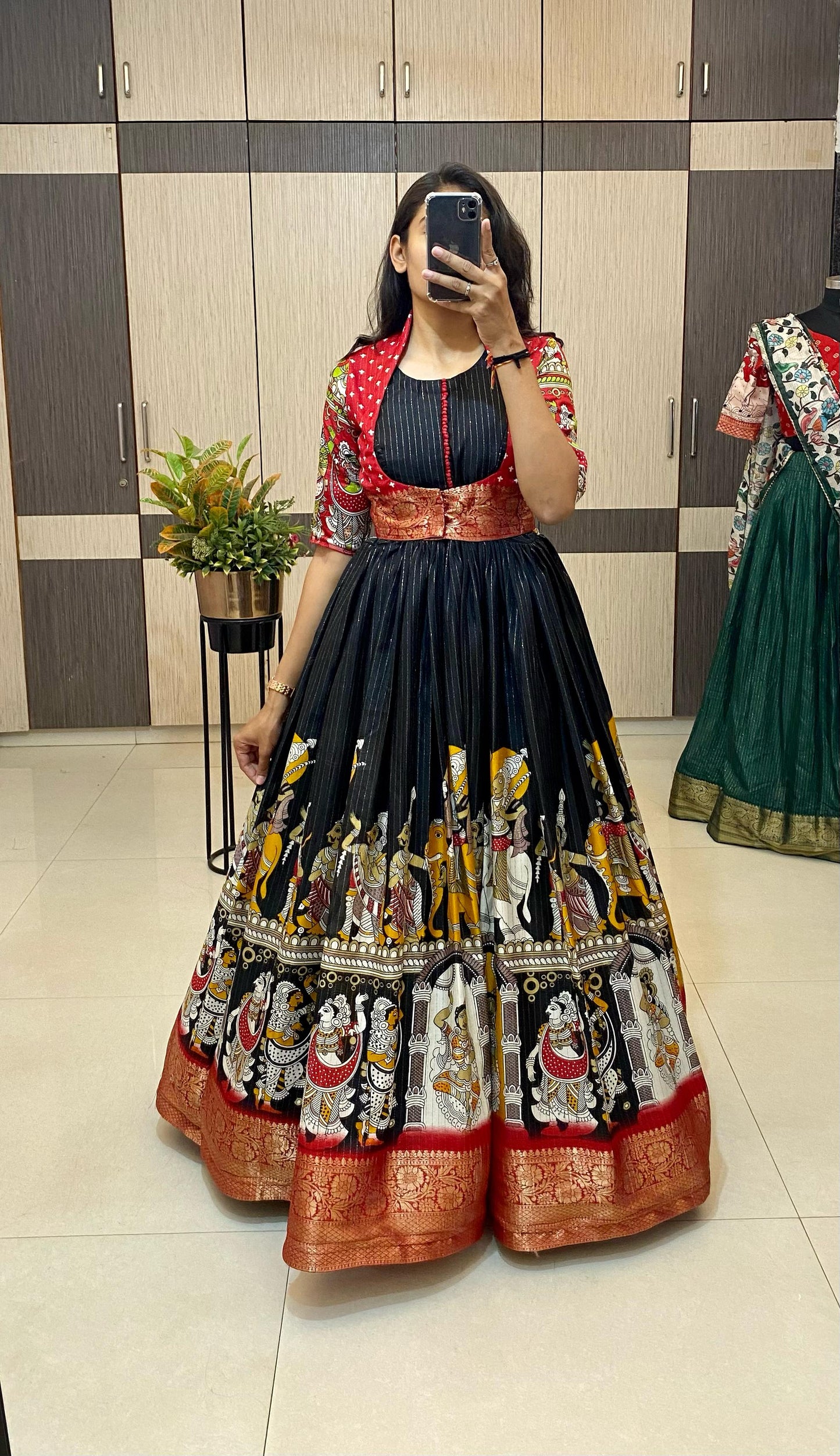 Dola silk long gowns