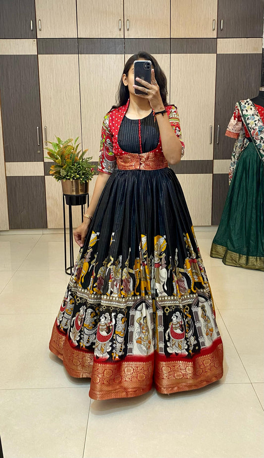 Dola silk long gowns