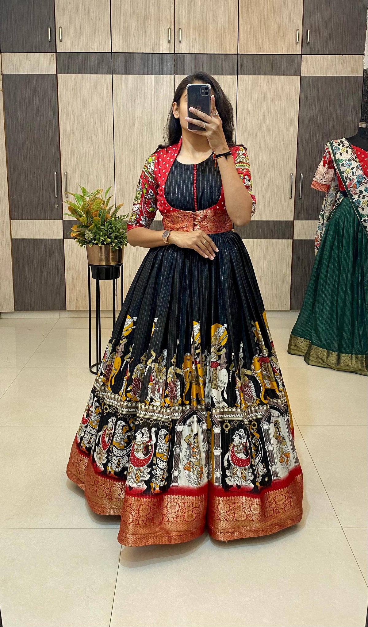 Dola silk long gowns