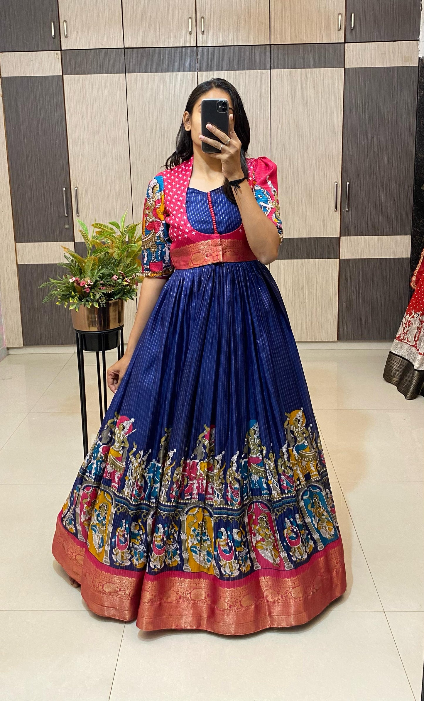 Dola silk long gowns