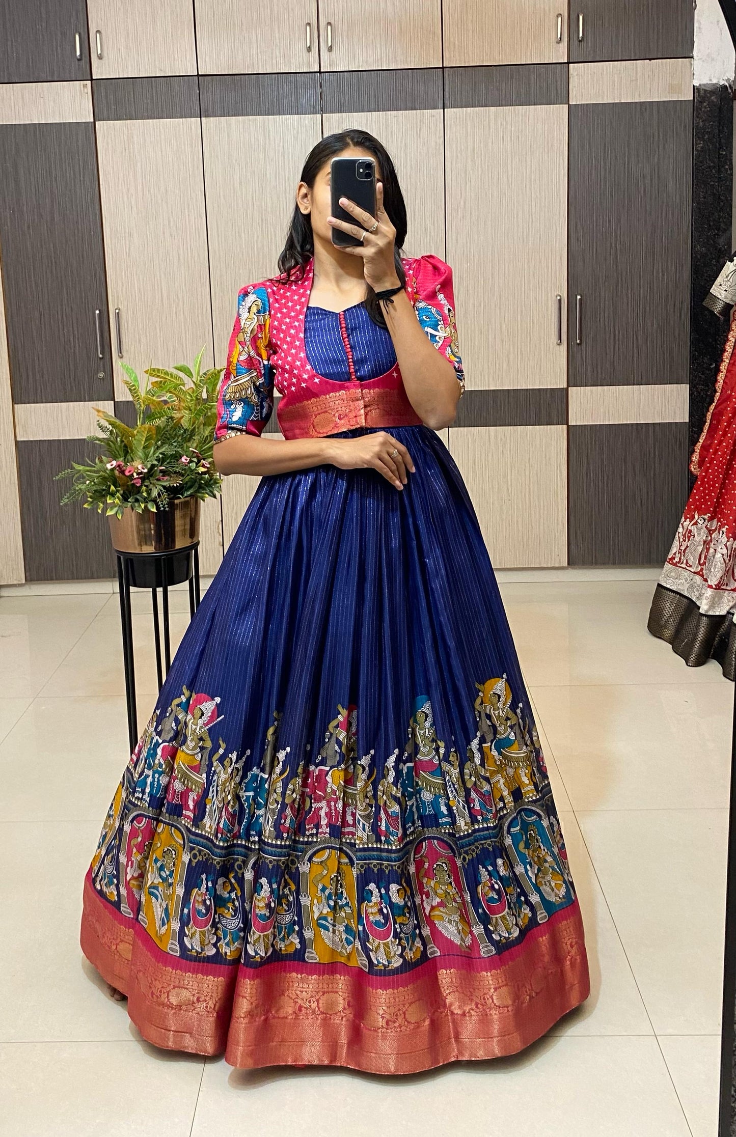 Dola silk long gowns